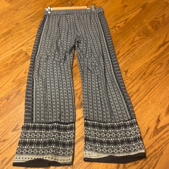 Ava Christine Woman’s Blue Printed Pants Size L - Picture 3 of 4